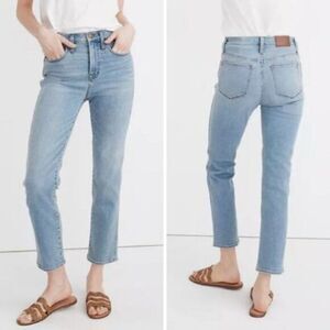NEW‎ Madewell Supersoft Stovepipe Jeans in Plattwood, 27